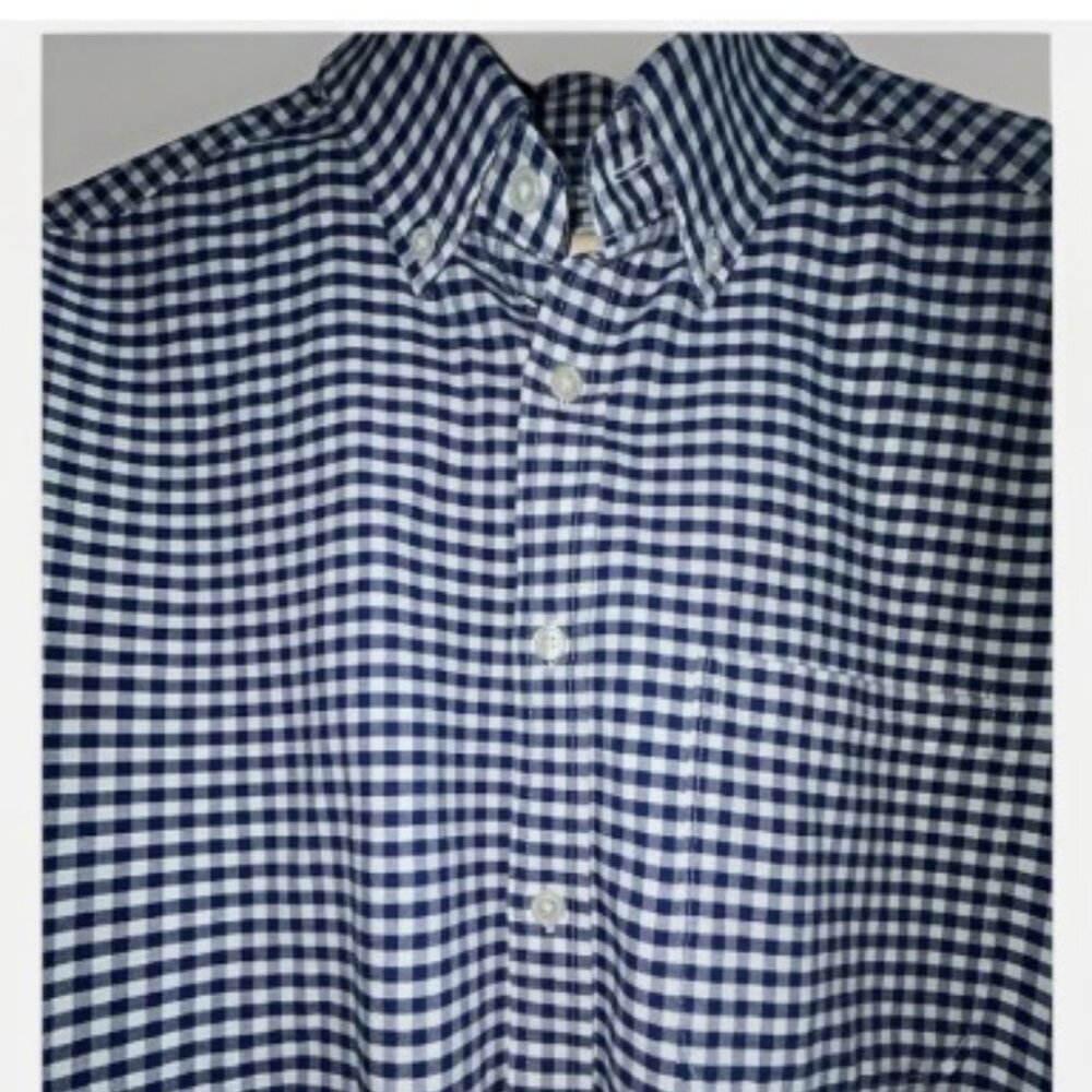 Jos A Bank 1905 Collection Tailored Fit Blue Collar Dress Shirt Size Medium - Picture 3 of 9